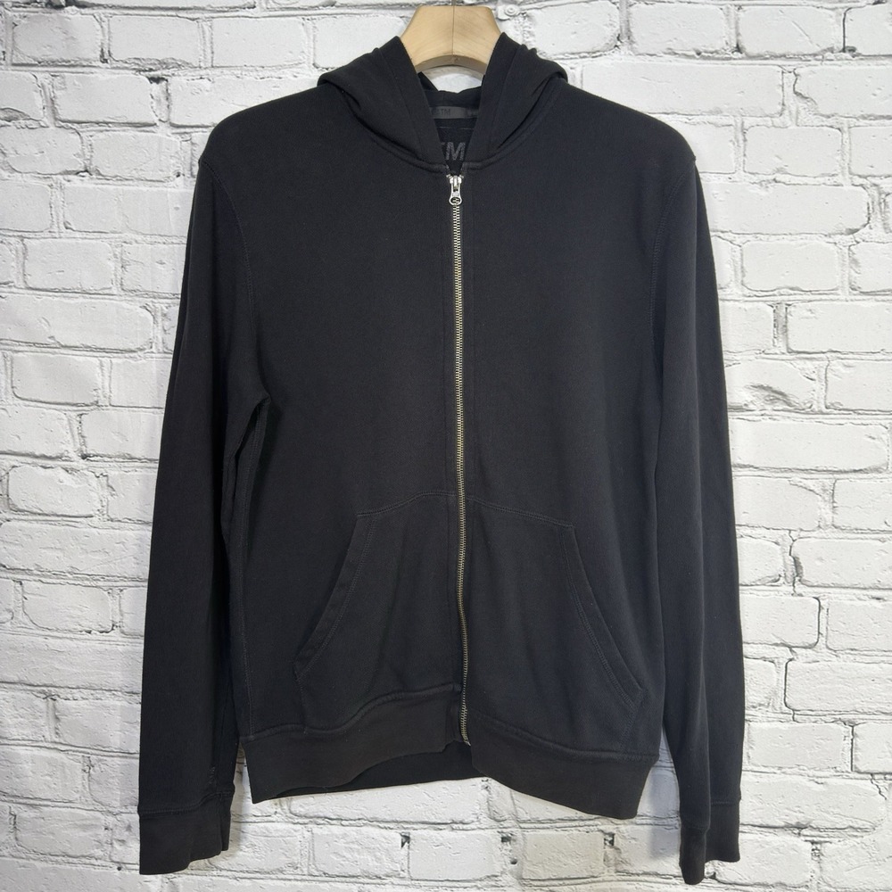ATM Anthony Thomas Melillo Womens Full Zip Hoodie Size‎ M Black Jacket AM4800-FQ
